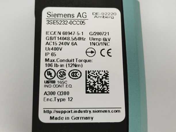 Siemens 3SE5232-0CC05 Position Switch