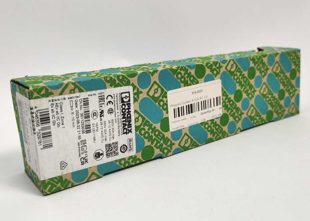 Phoenix Contact 3209510 Feed-through terminal block PT 2,5 50 Pcs