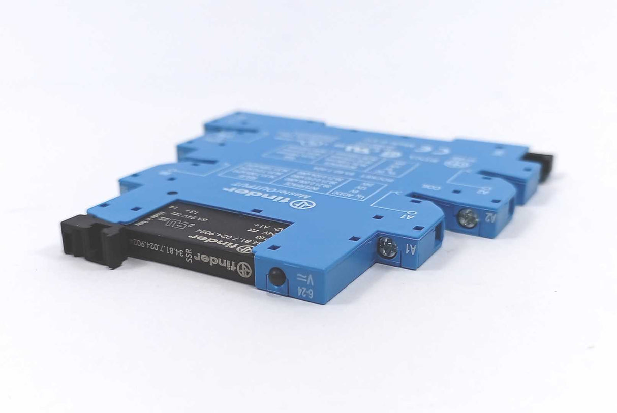 Finder 34.81.7.024.9024 5x Relay & 93.62.7.024 Socket 5 Pcs.