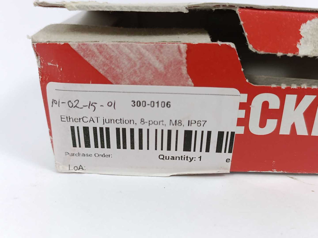 Beckhoff EP9128-0021 EtherCAT Box, 8-port junction, EtherCAT, 100 Mbit/s