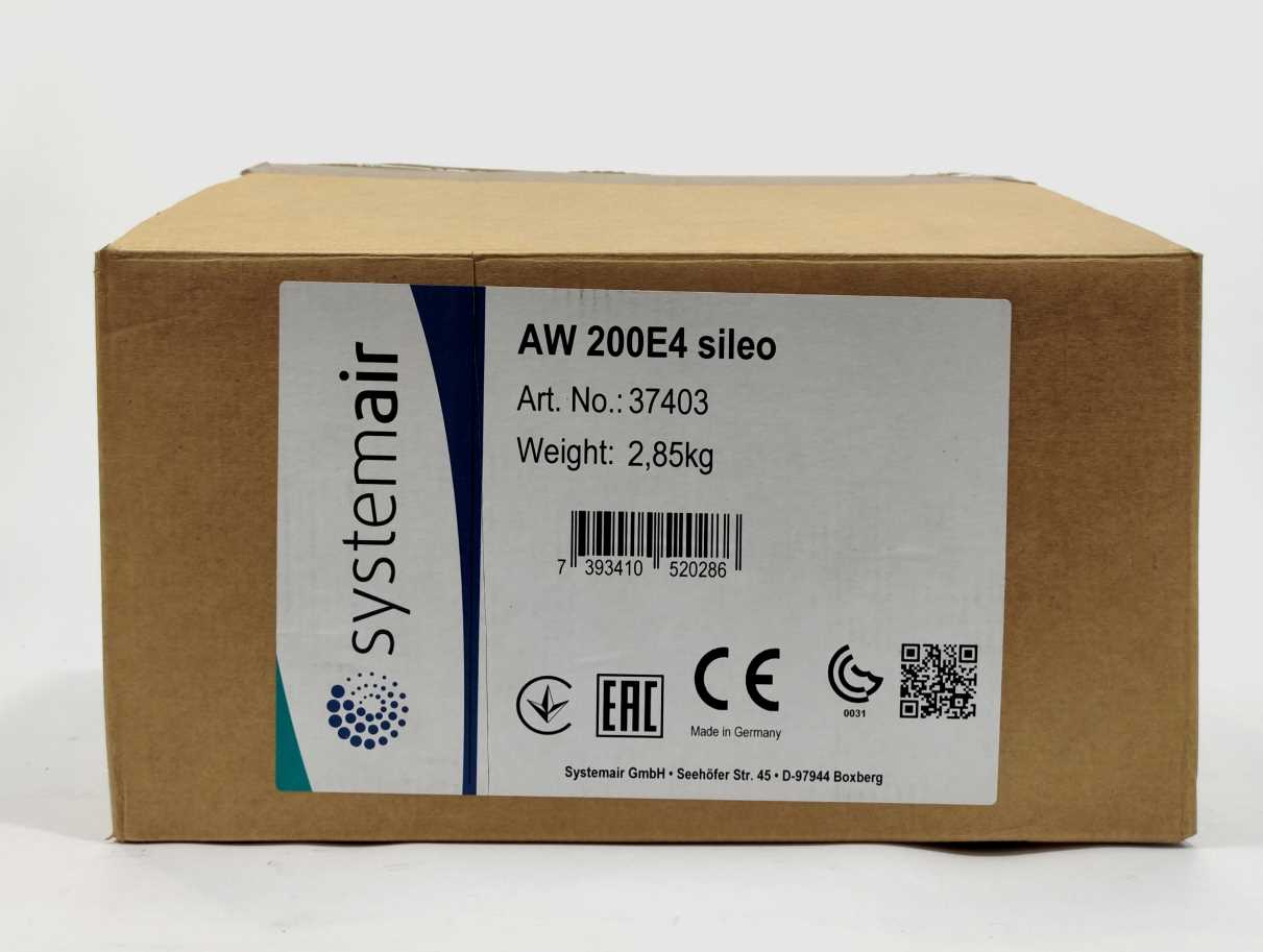 systemair 37402 Axial Fan AW200E4 W4E200-DI28-07