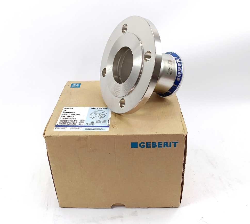 Geberit 33739 Mapress Stainless steel flange with press sleeve PN10/16