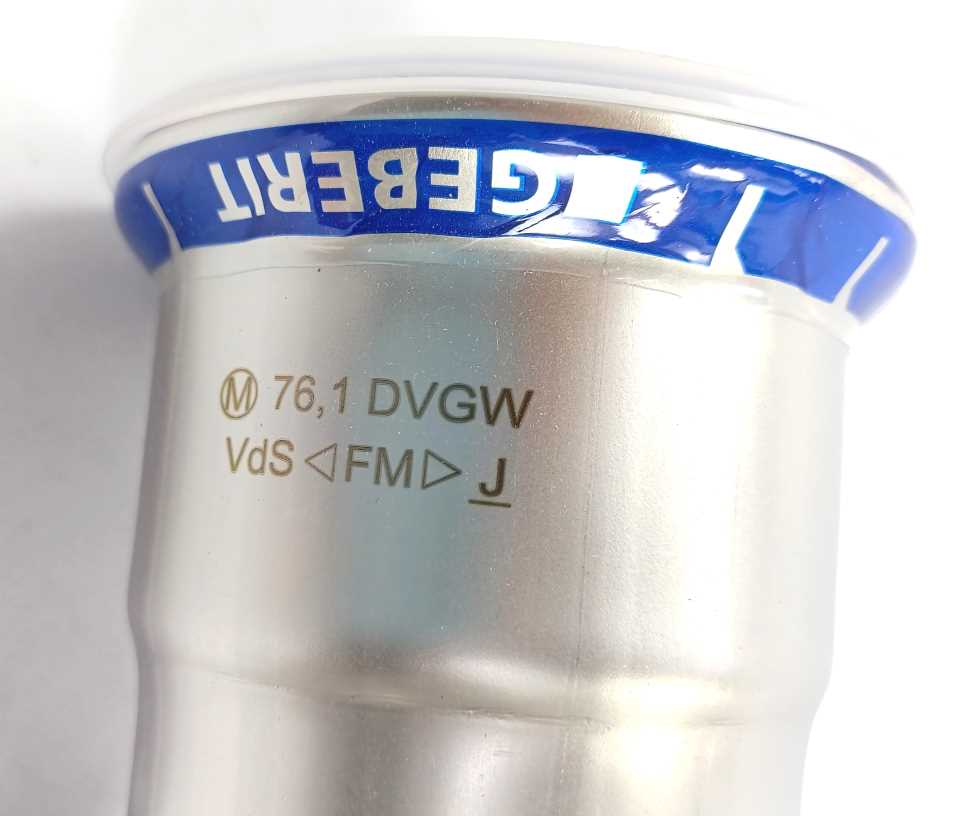 Geberit 33739 Mapress Stainless steel flange with press sleeve PN10/16