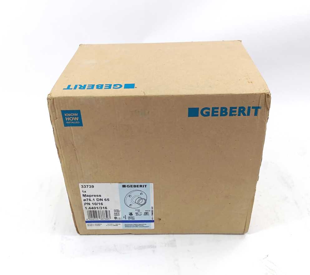 Geberit 33739 Mapress Stainless steel flange with press sleeve PN10/16
