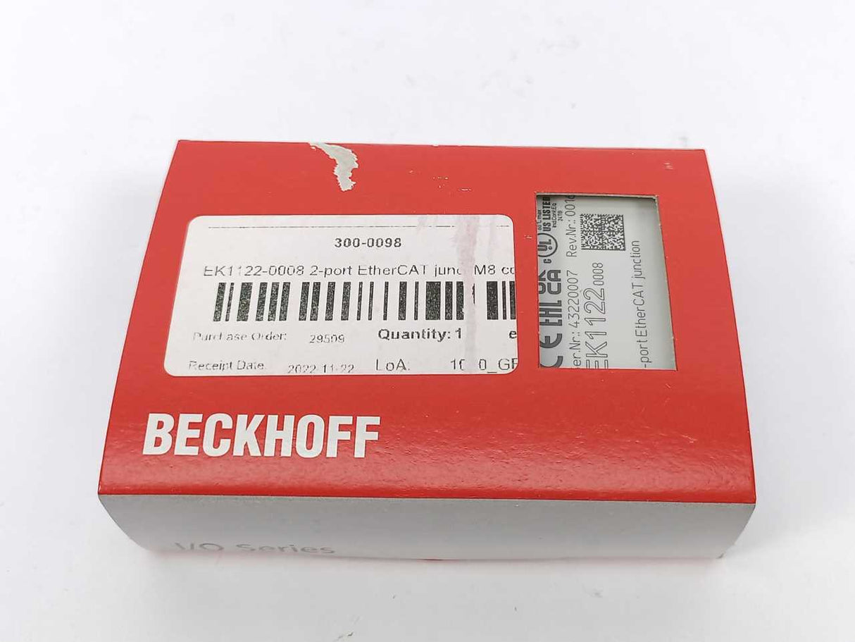 Beckhoff EK1122-0008 Rev. 16 2-port EtherCAT Junction