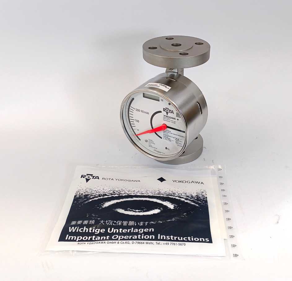 Yokogawa RAMC02-D6SS-53M1-J90424/A13/A16/A26/KS1 RAMC Variable Area Flow Meter