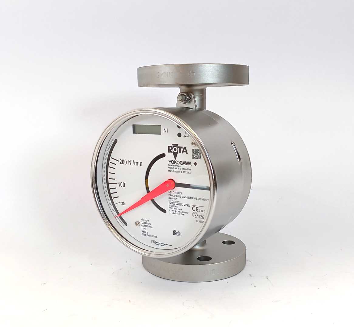 Yokogawa RAMC02-D6SS-53M1-J90424/A13/A16/A26/KS1 RAMC Variable Area Flow Meter