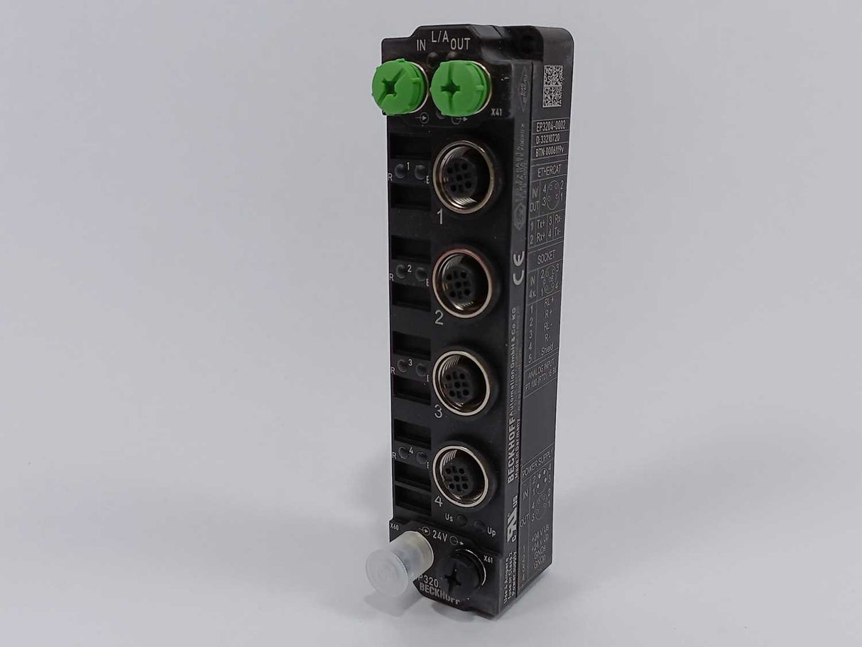 Beckhoff EP3204-0002 EtherCAT Box, 4-channel analog input
