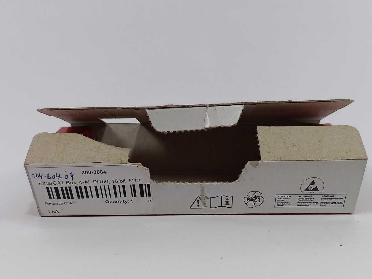 Beckhoff EP3204-0002 EtherCAT Box, 4-channel analog input