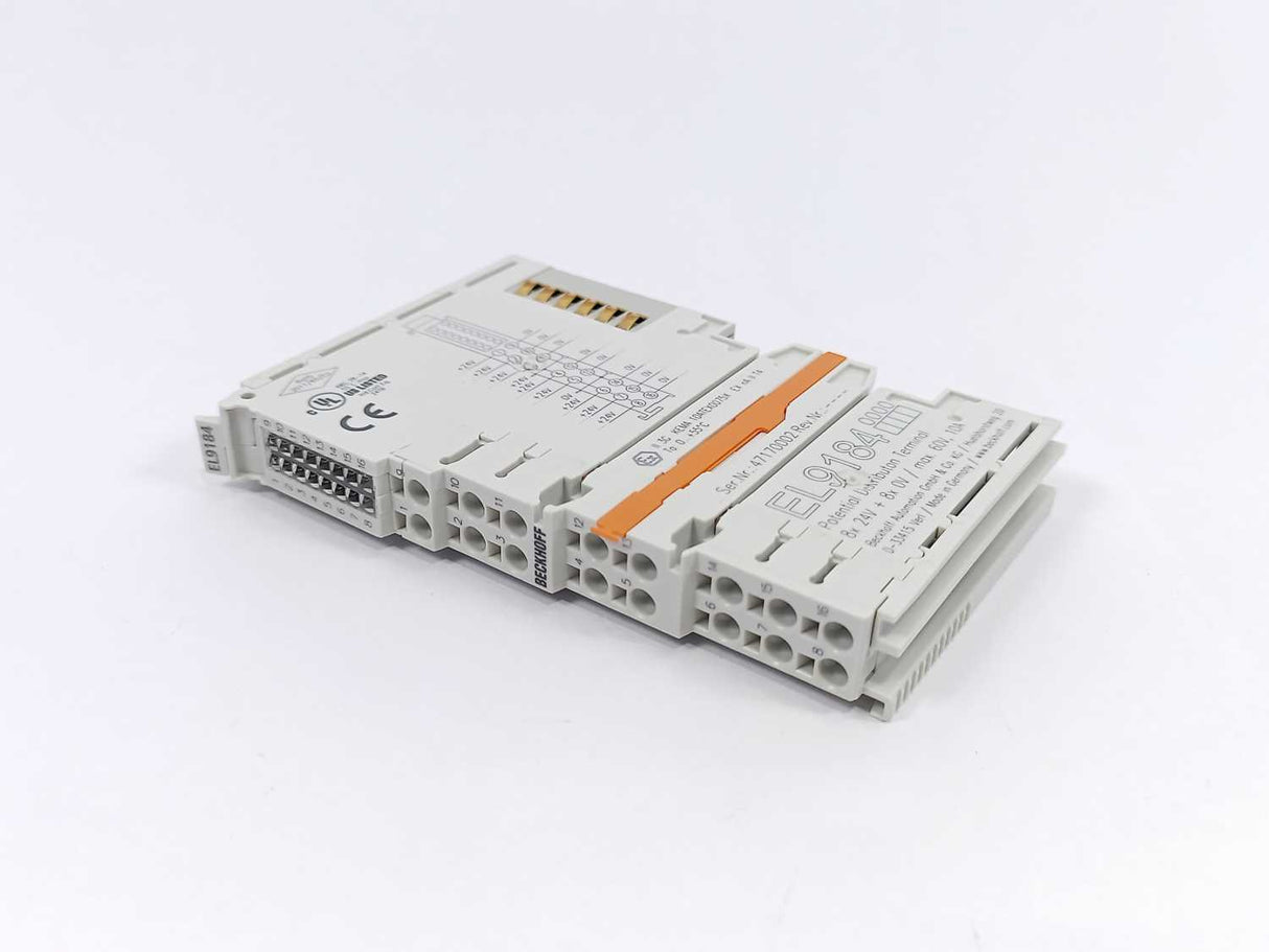 Beckhoff EL9184 Potential distribution terminal, 8 x 24 V DC, 8 x 0 V D