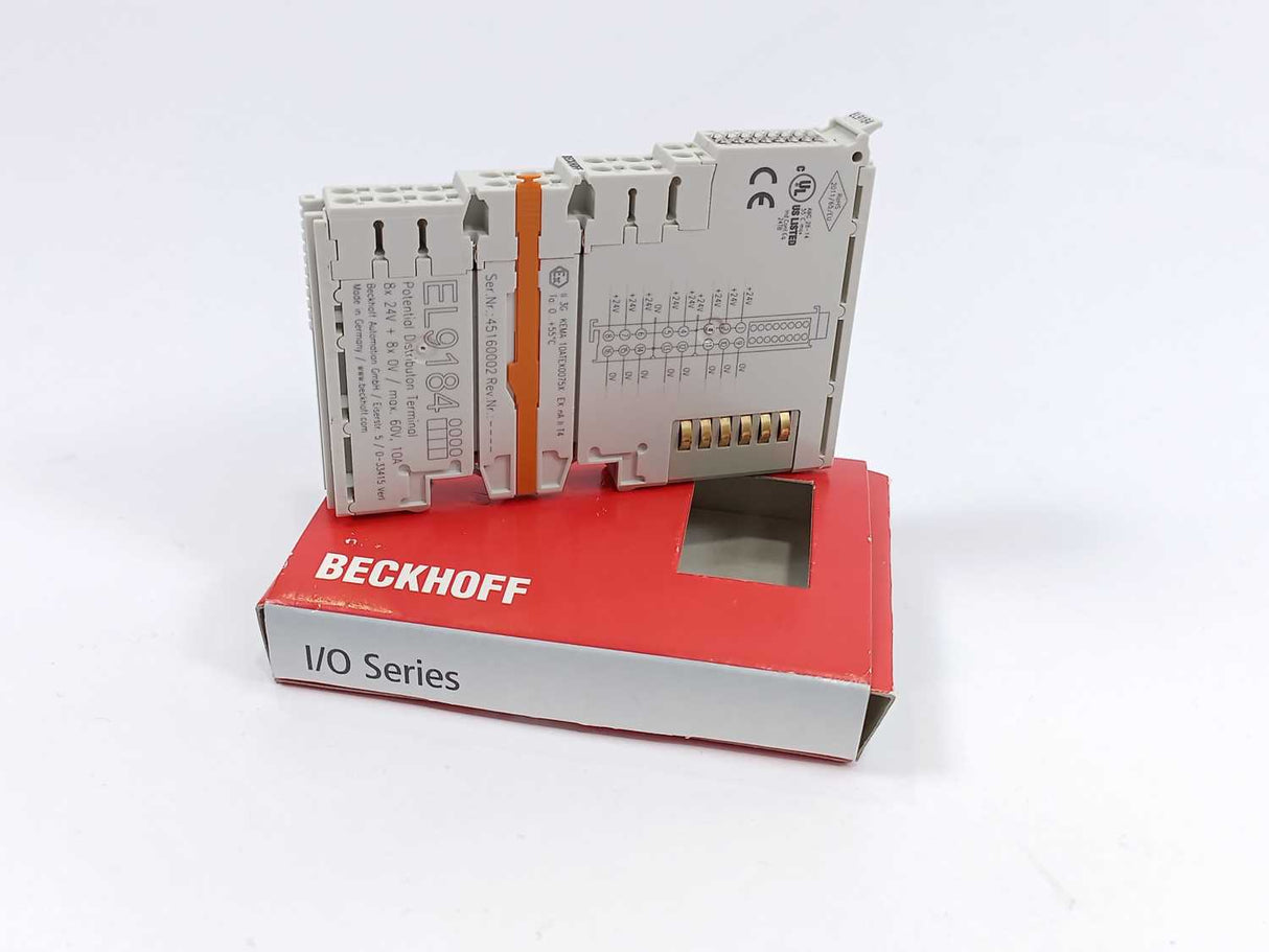 Beckhoff EL9184 Potential distribution terminal, 8 x 24 V DC, 8 x 0 V D