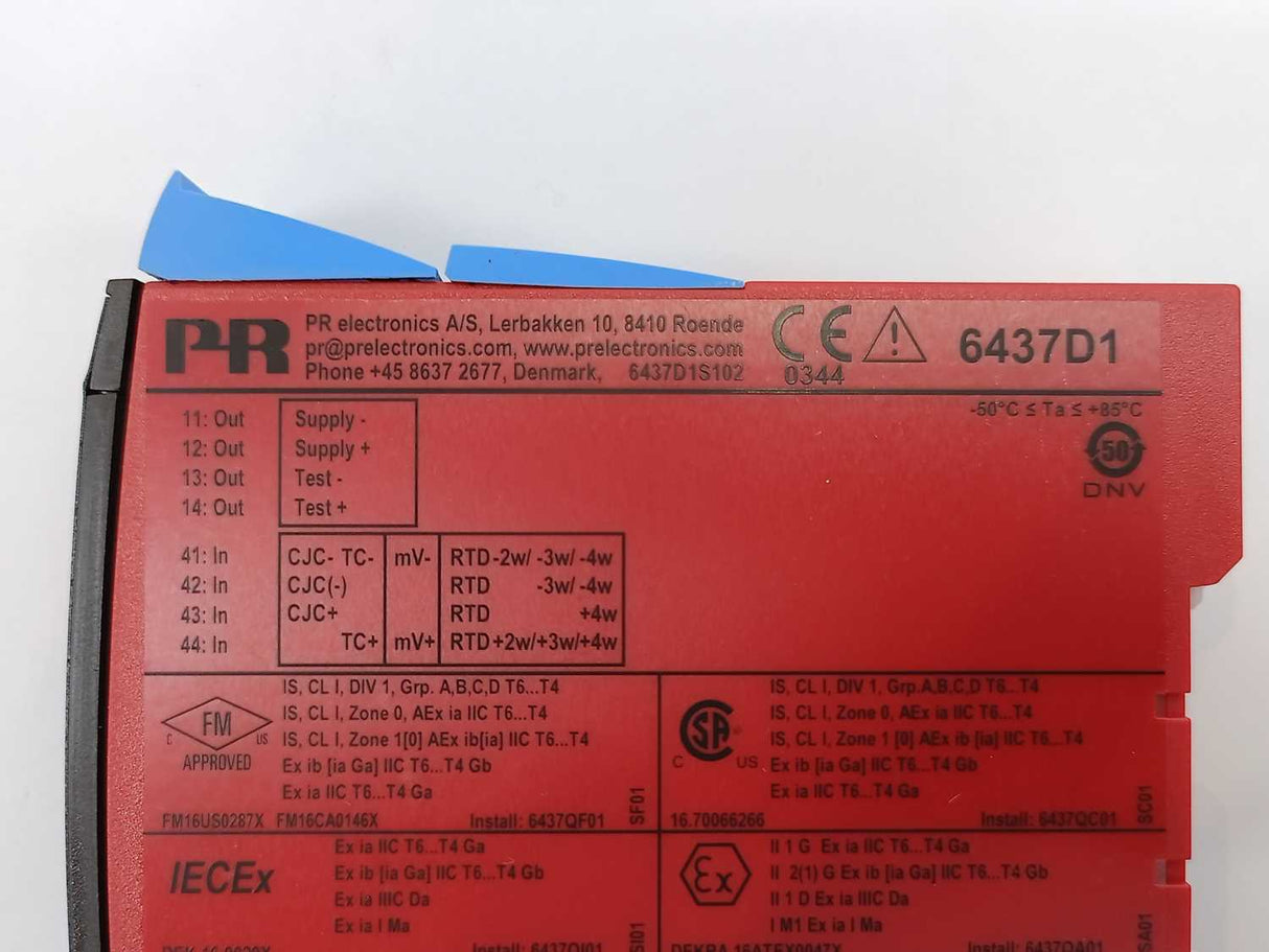 PR Electronics 6437D1S 2-wire HART Temperature Transmitter