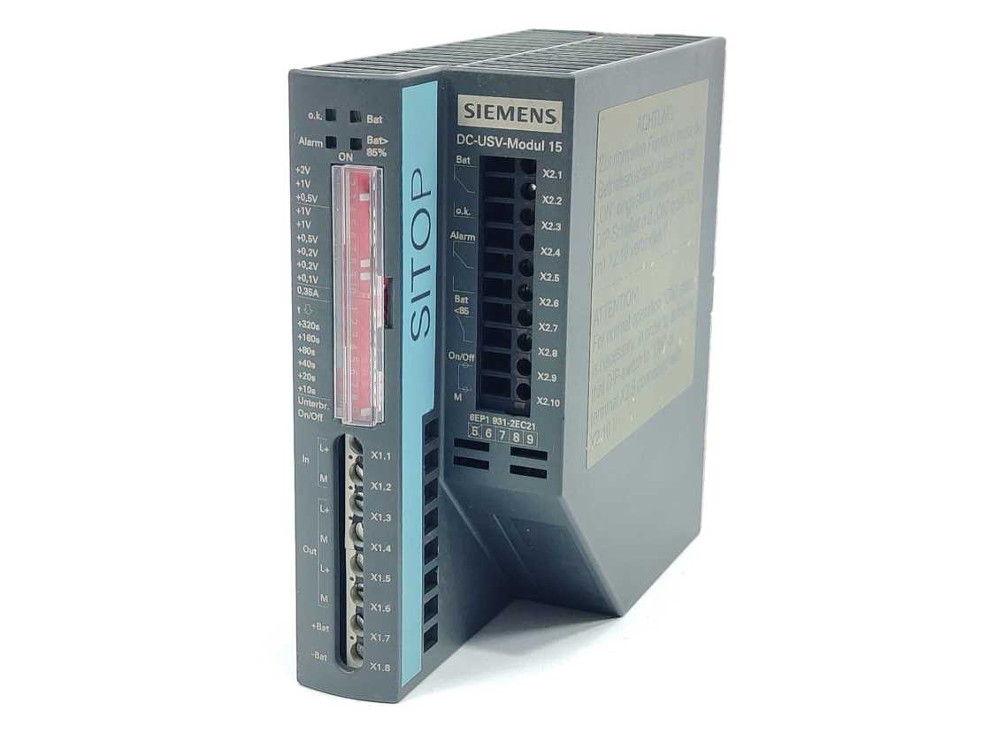 Siemens 6EP1931-2EC21 DC-USV-Modul 15 power supply