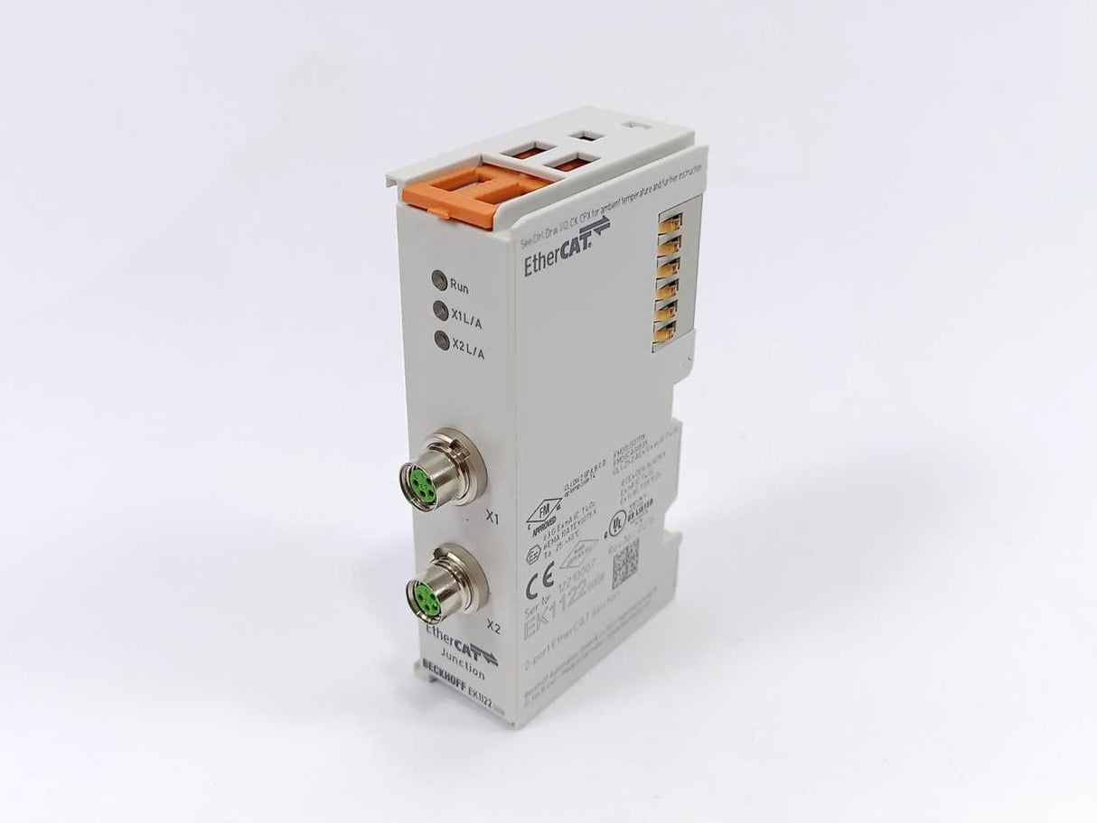Beckhoff EK1122-0008 2-port EtherCAT junction with M8 connection