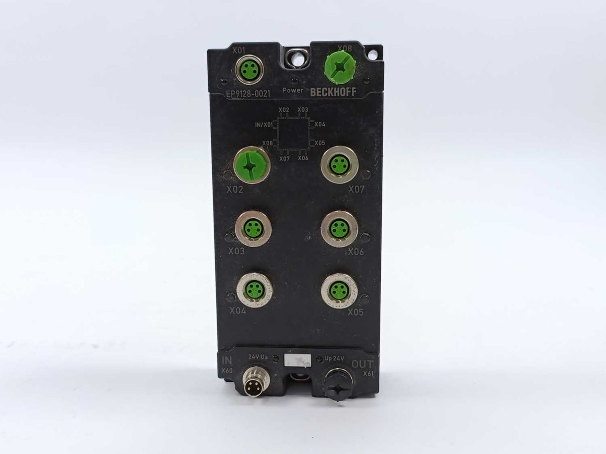 Beckhoff EP9128-0021 EtherCAT Box, 8-port junction, EtherCAT, 100 Mbit/s