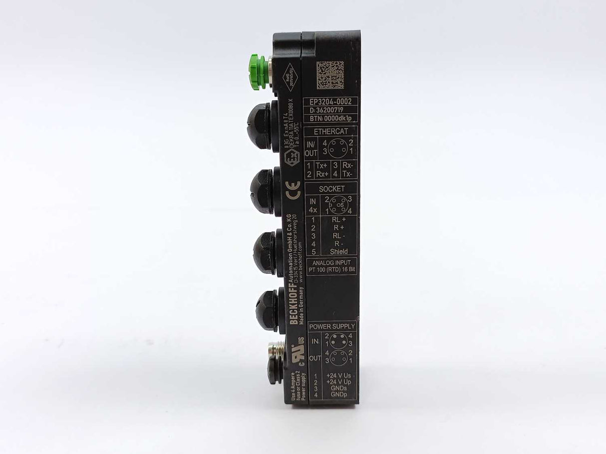 Beckhoff EP3204-0002 EtherCAT Box, 4-channel analog input