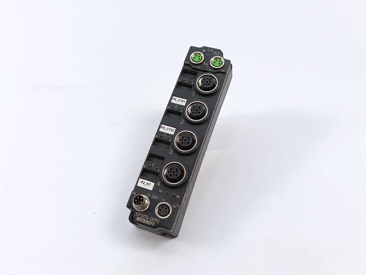 Beckhoff EP3174-0092 EtherCAT Box, 4-channel analog input