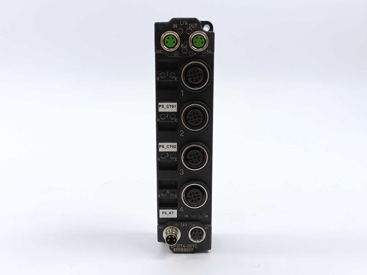 Beckhoff EP3174-0092 EtherCAT Box, 4-channel analog input
