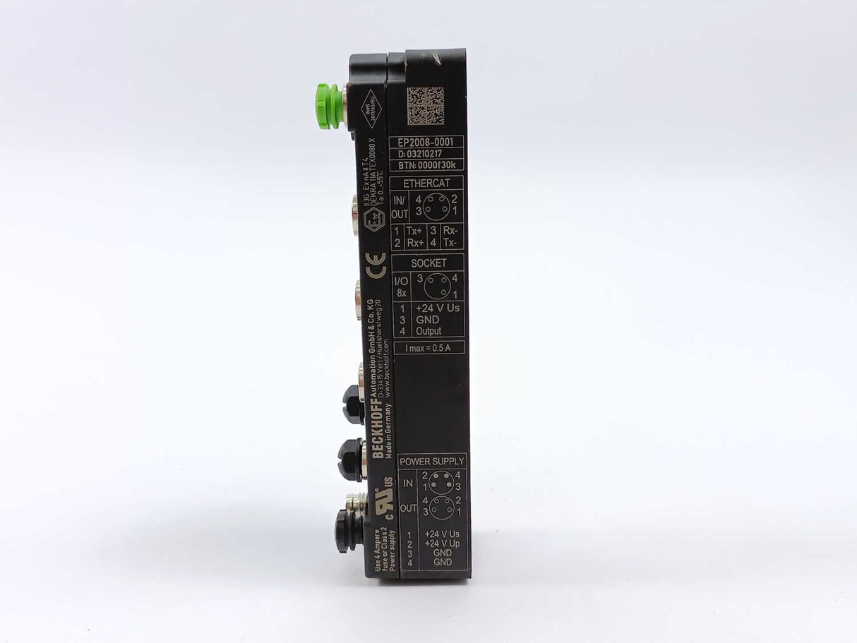 Beckhoff EP2008-0001 EtherCAT Box, 8-channel digital output