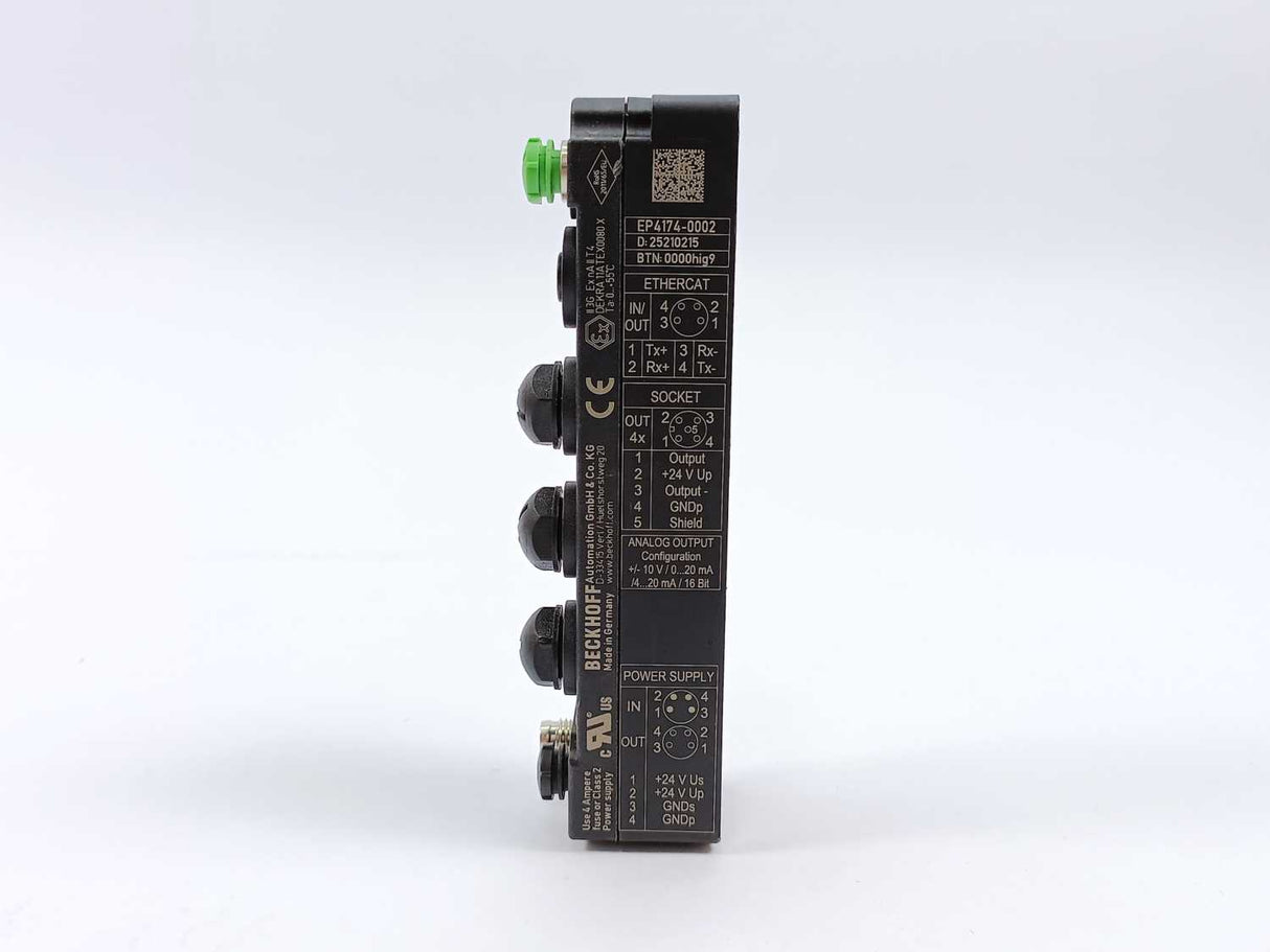 Beckhoff EP4174-0002 EtherCAT Box, 4-channel analog output