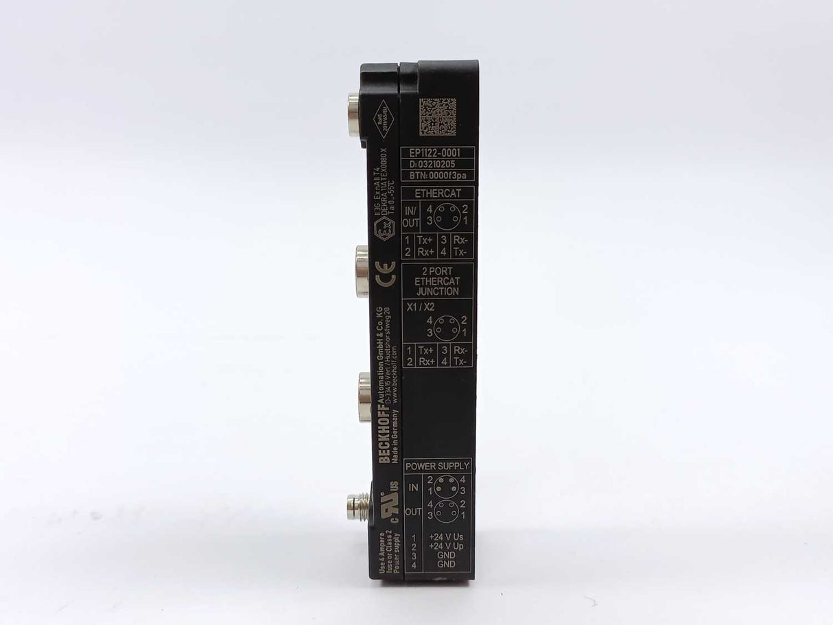 Beckhoff EP1122-0001 EtherCAT Box, 2-port junction