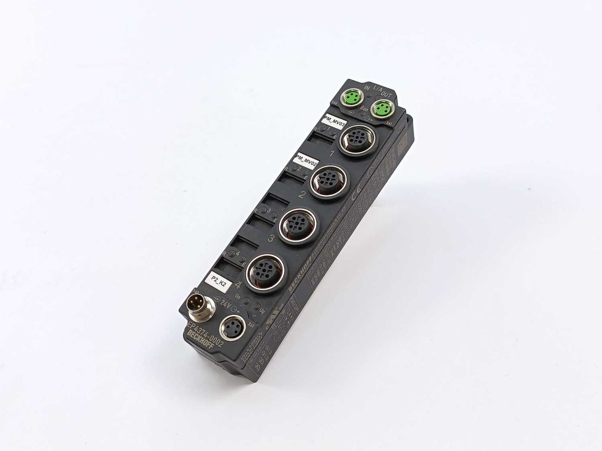 Beckhoff EP4374-0002 EtherCAT Box, analog 2 channel input & 2 channel output