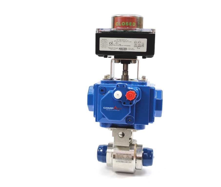 Compact C25SR-3 MET 4-Piston Pneumatic Actuator