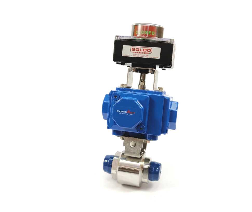 Compact C25SR-3 MET 4-Piston Pneumatic Actuator