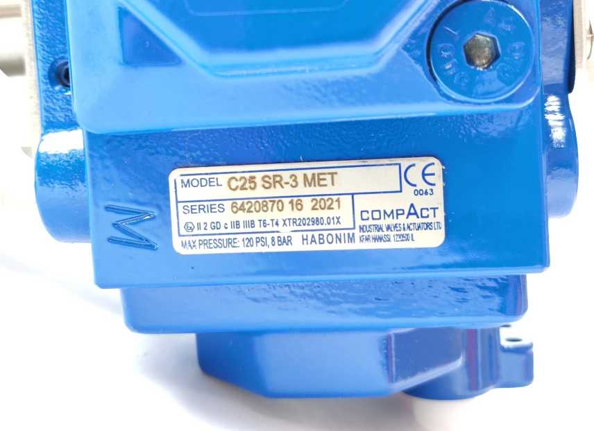 Compact C25SR-3 MET 4-Piston Pneumatic Actuator