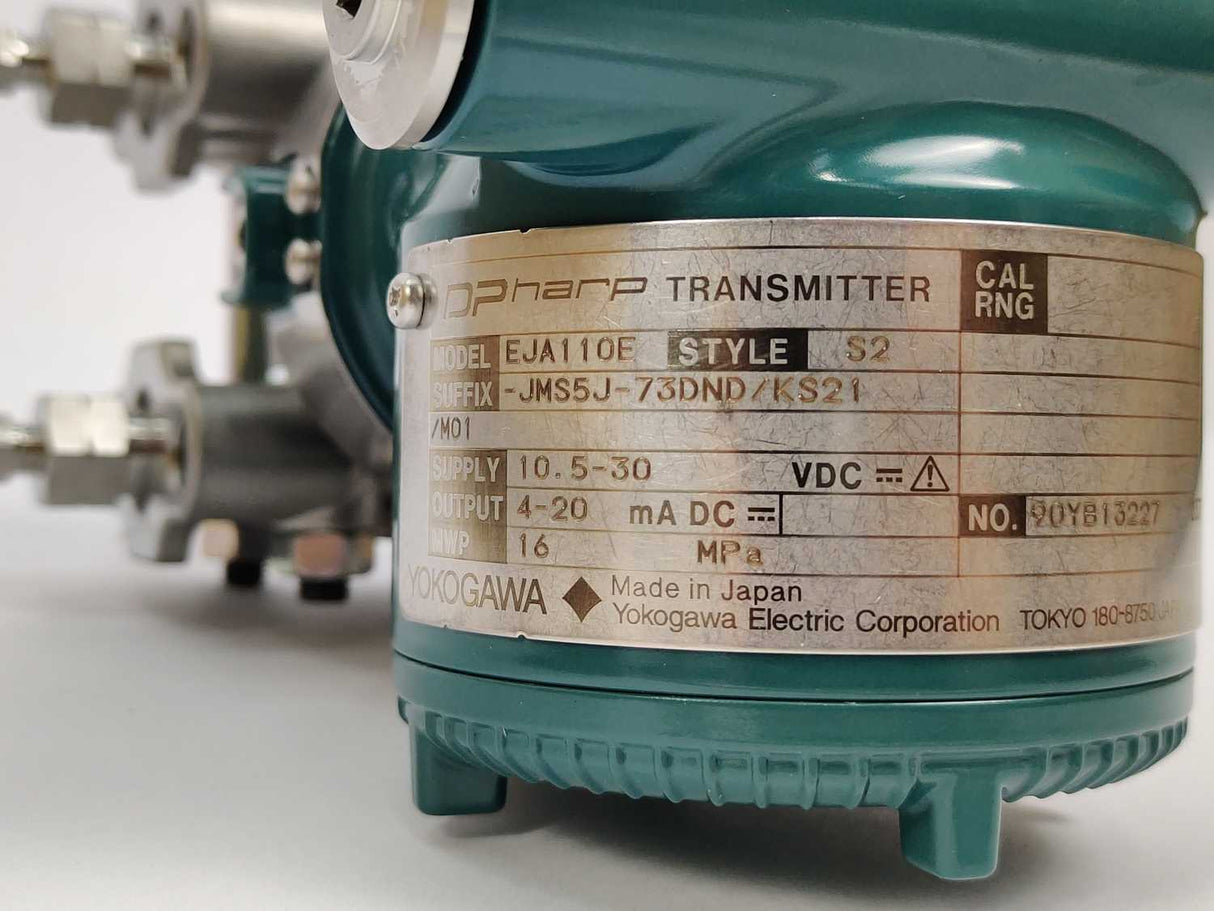 Yokogawa EJA110E DPharp Pressure transmitter S2 -JMS5J-73DND