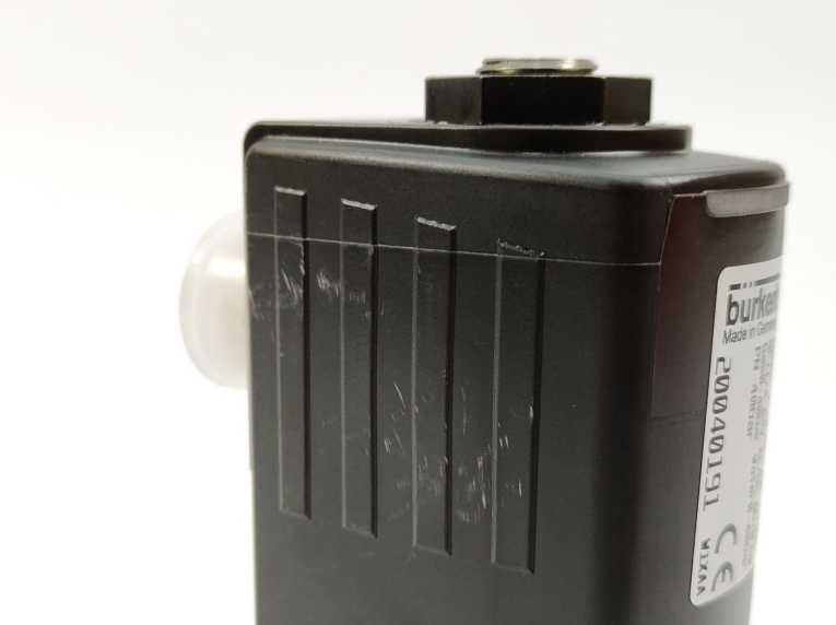 Burkert 20040191 PLUNGER VALVE 6027, A 4,0, 40bar