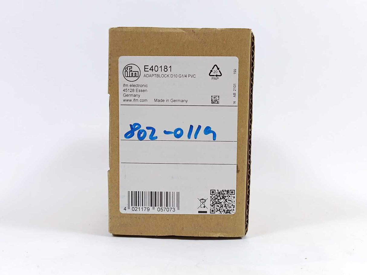 Ifm Electronic E40181 Process adapter for small volumetric flow quantities