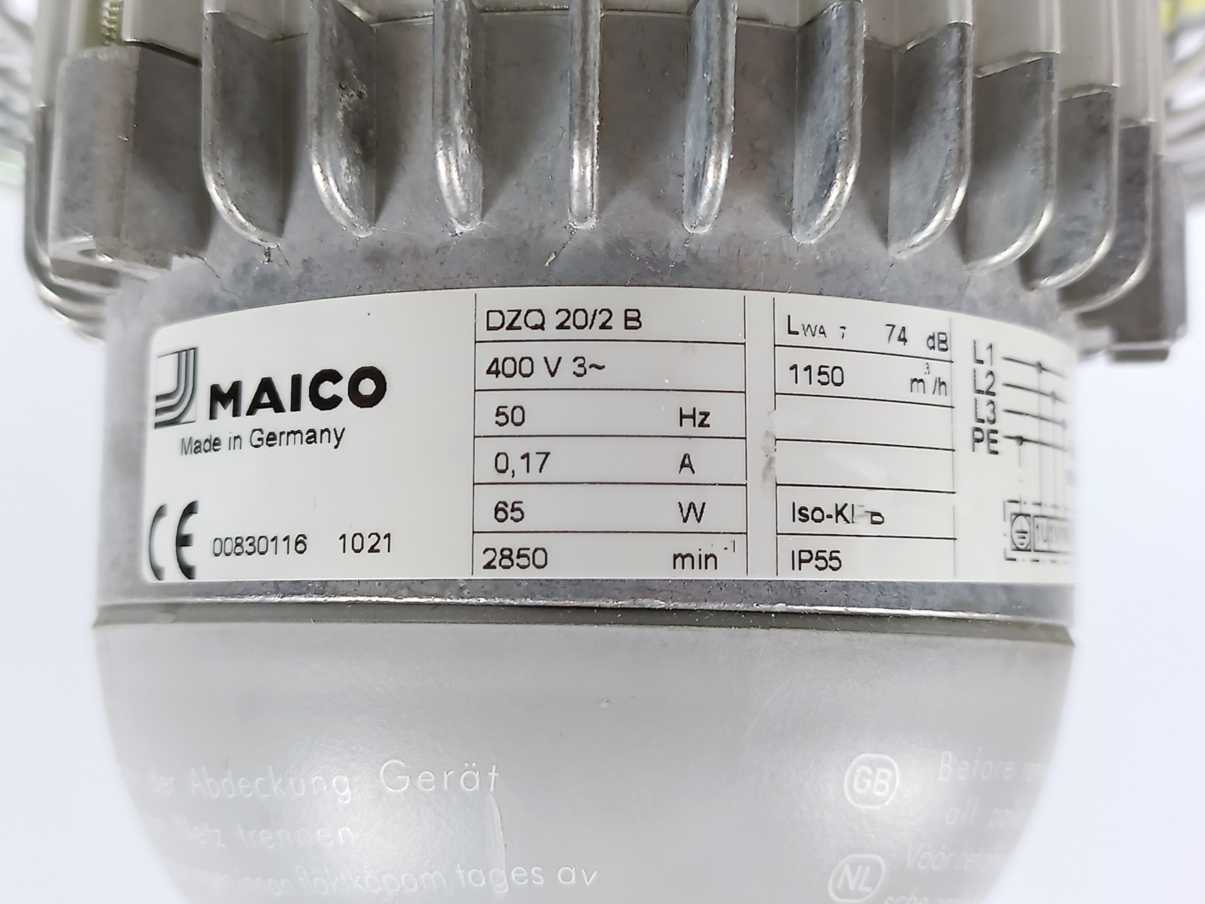 MAICO 0083.0171 DZQ 20/2 B Ex e, 400V, 50Hz, 0,17A, 65W