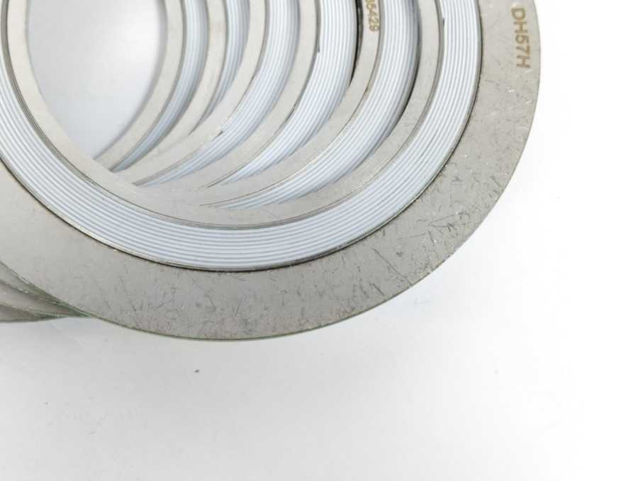 LEADER SRI CR316L PTFE/316L DN80PN63 DH57H Spiral Wound Gasket 6 Pcs.