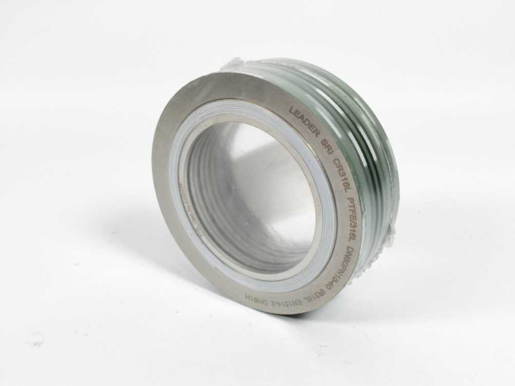LEADER SRI CR316L PTFE/316L DN80PN10-40 DH51H Spiral Wound Gasket 10 Pcs.