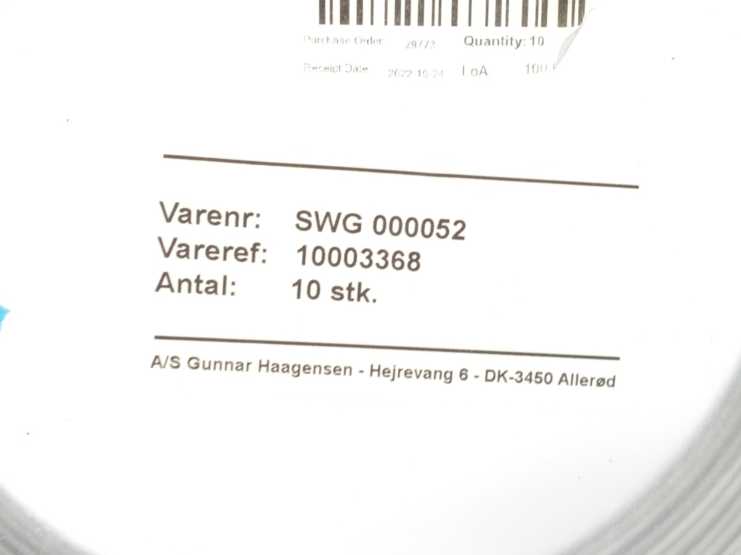 LEADER SRI CR316L PTFE/316L DN200PN63 DH60H Spiral Wound Gasket 10 Pcs.