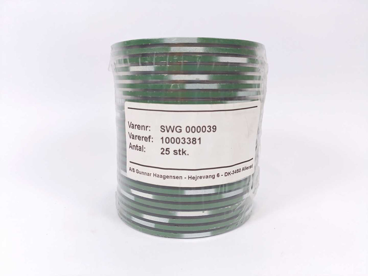 LEADER SRI CR316L PTFE/316L DN50PN10-40 DH49H Spiral Wound Gasket 25Pcs.