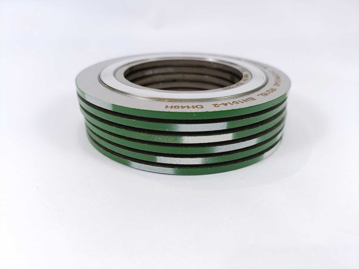 LEADER SRI CR316L PTFE/316L DN50PN10-40 DH49H Spiral Wound Gasket 6Pcs.