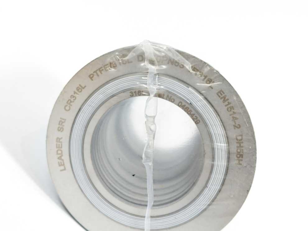 LEADER SRI CR316L PTFE/316L DN50PN63 DH55H Spiral Wound Gasket 25 Pcs.