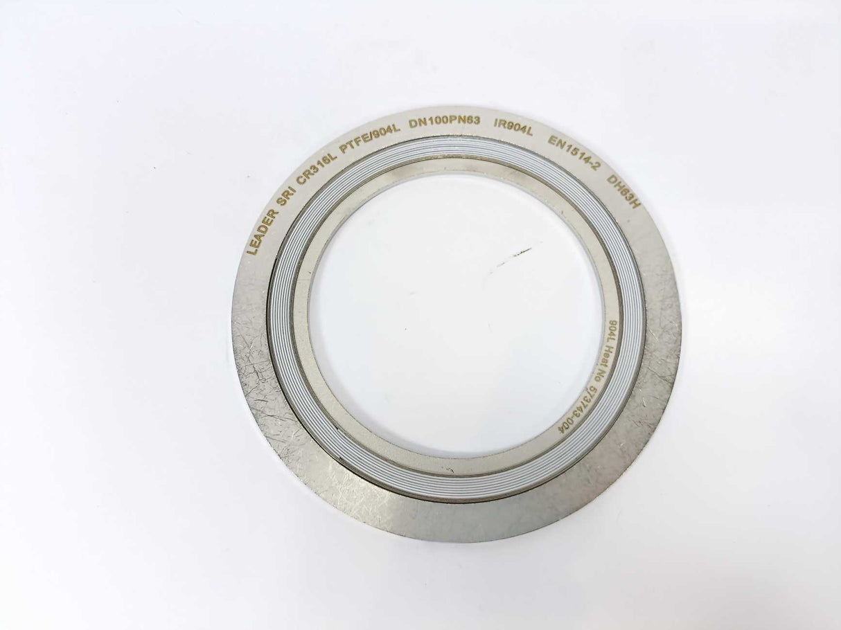 LEADER SRI CR316L PTFE/904L DN100PN63 DH63H Spiral Wound Gasket