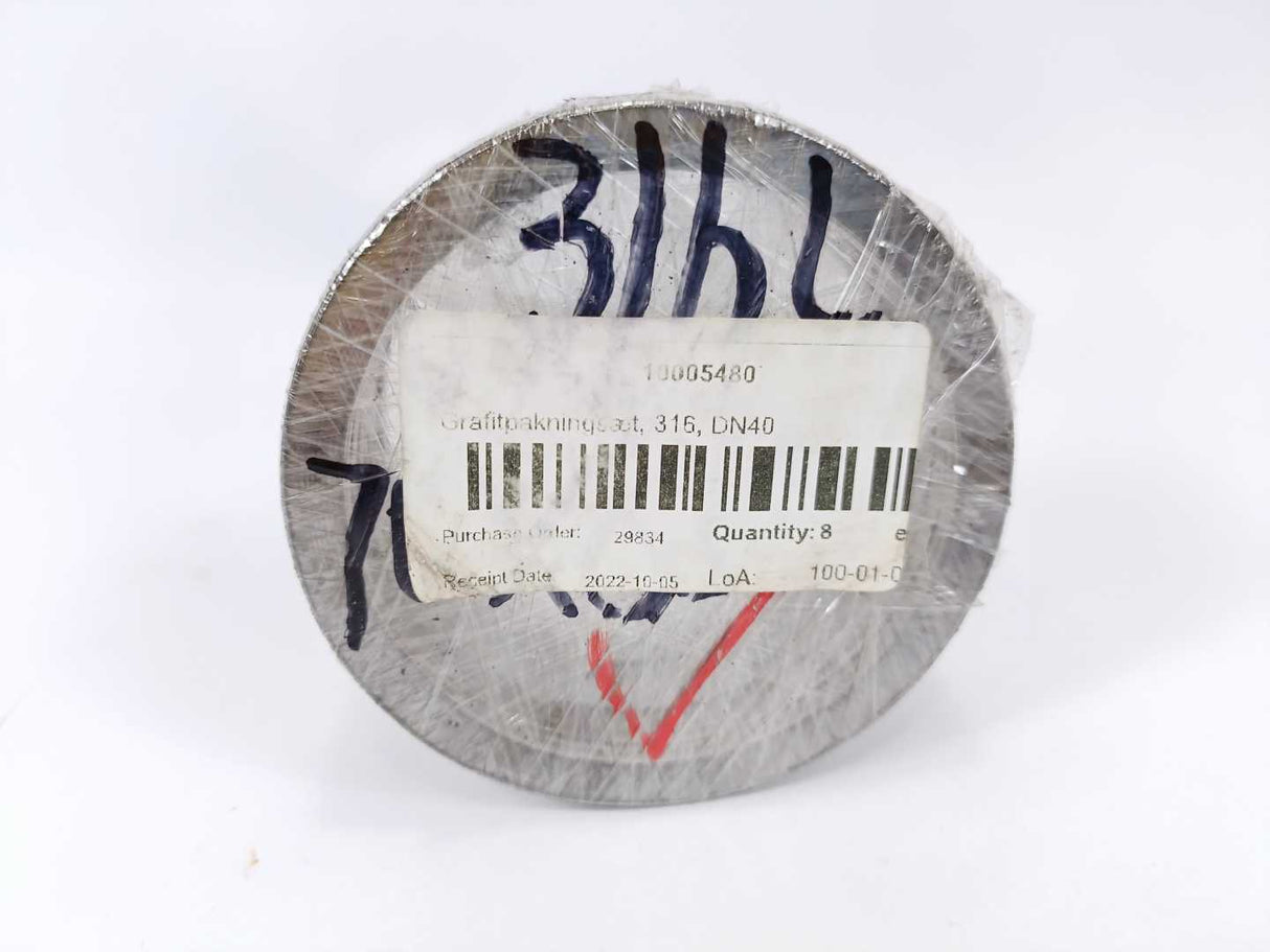 316 DN40 Graphite Spiral Wound Gasket 8 Pcs.