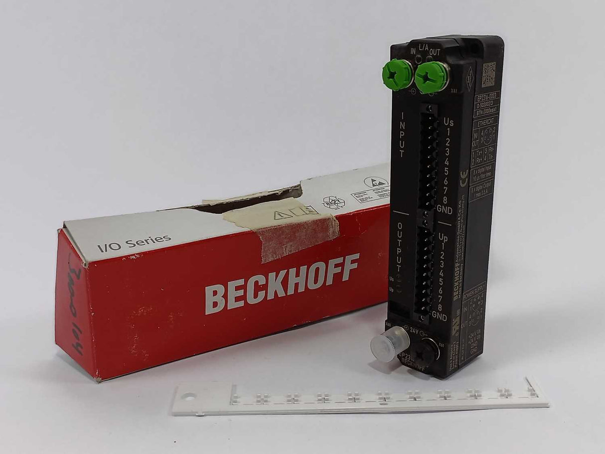 Beckhoff EP2316-0003 EtherCAT Box 8 Channel Input & 8 Channel Output Module
