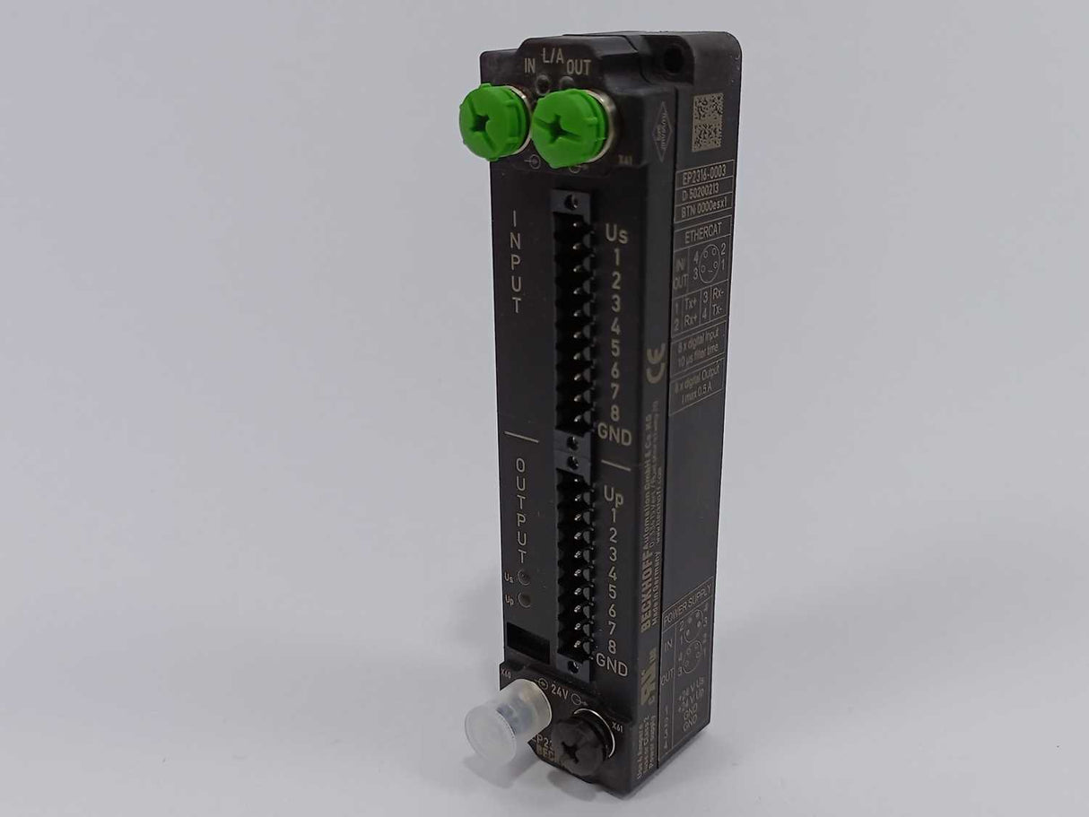 Beckhoff EP2316-0003 EtherCAT Box 8 Channel Input & 8 Channel Output Module