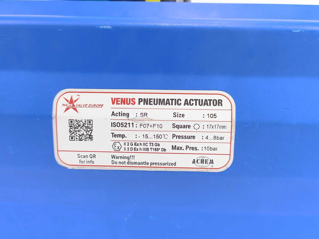 MODU / Mars Valve Europe SR-105 VENUS Pneumatic Acuator