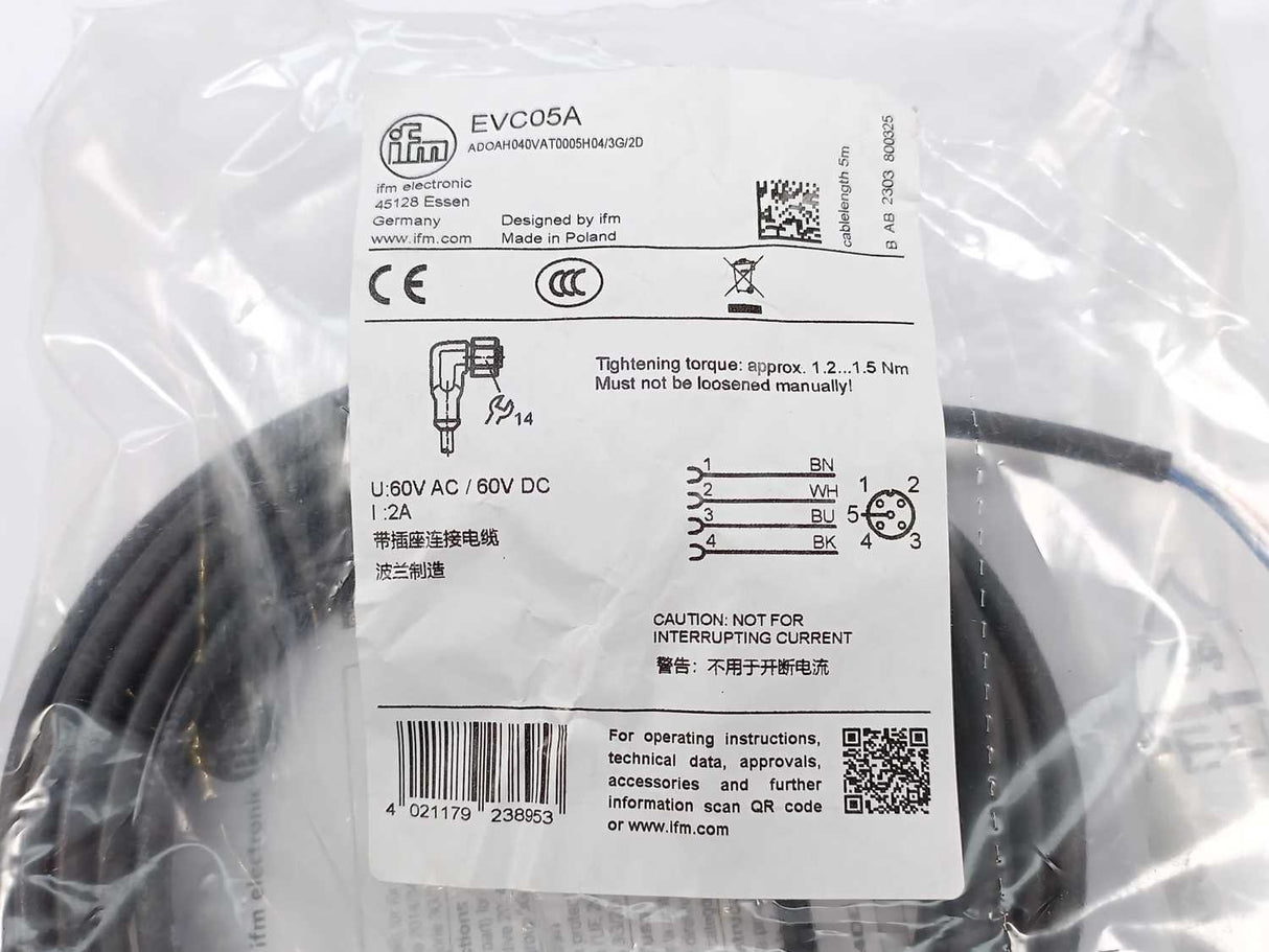 Ifm Electronic EVC05A ADOAH040VAT0005H04/3G/2D