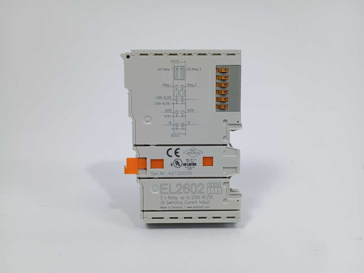 Beckhoff EL2602 2x Relay, up to 230V AC/DC