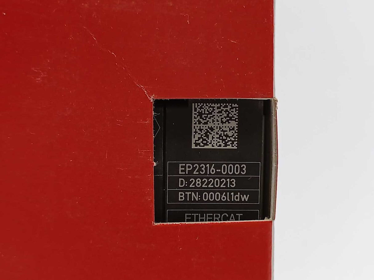 Beckhoff EP2316-0003 EtherCAT Box 8 Channel Input & 8 Channel Output Module