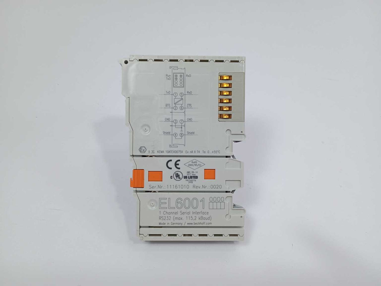 Beckhoff EL6001 1 Channel Serial Interface, RS232
