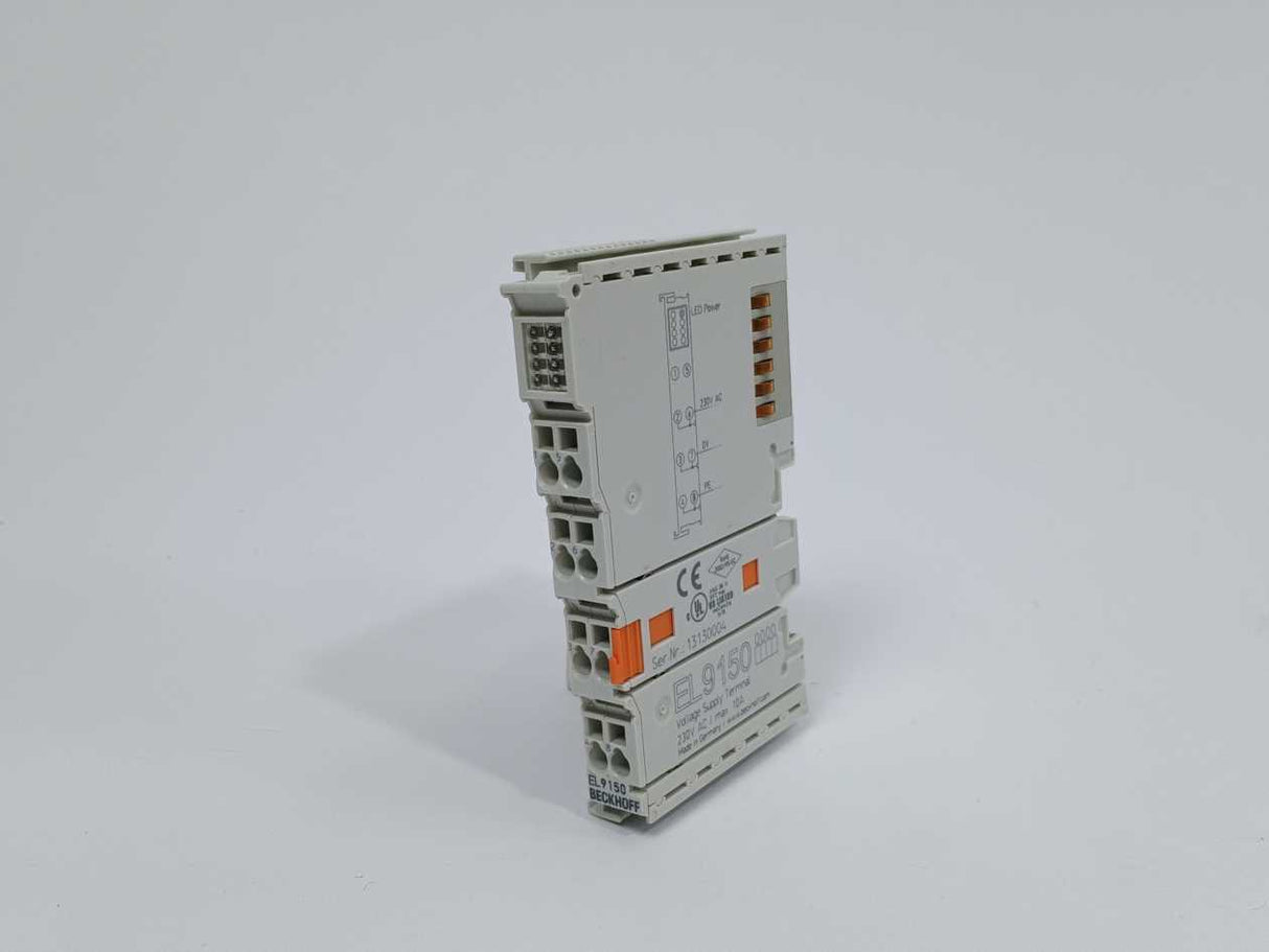 Beckhoff EL9150 Voltage Supply Terminal, 230V AC / max. 10A