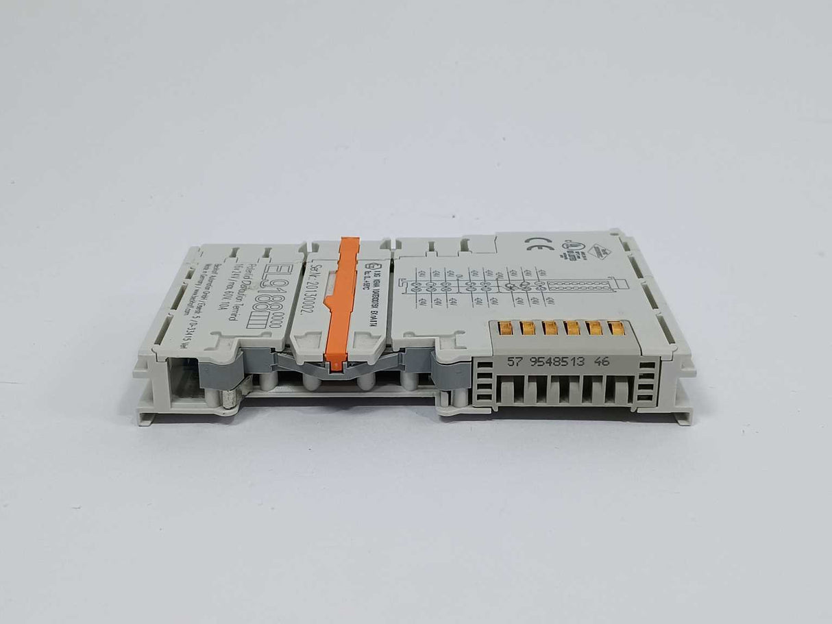 Beckhoff EL9188 Potential Distribution Terminal, 16x24V / max 60V. 10A